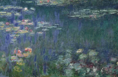 Vannliljer: grønne refleksjoner, 1914-18 (venstre del)
